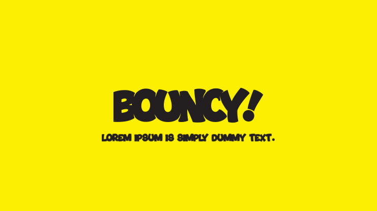 Bouncy Font Family