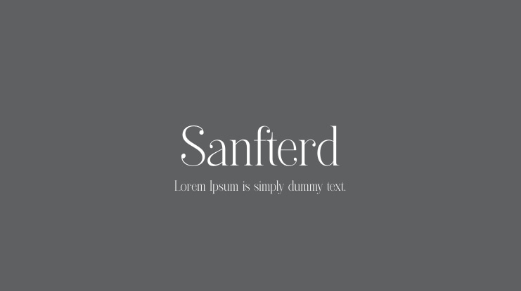 Sanfterd Font
