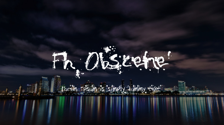 Fh Obscene Font Family