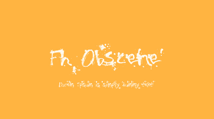 Fh Obscene Font Family