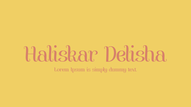 Haliskar Delisha Font