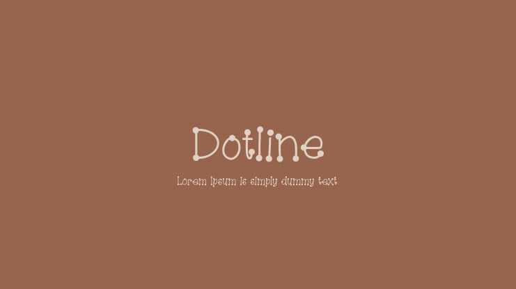 Dotline Font