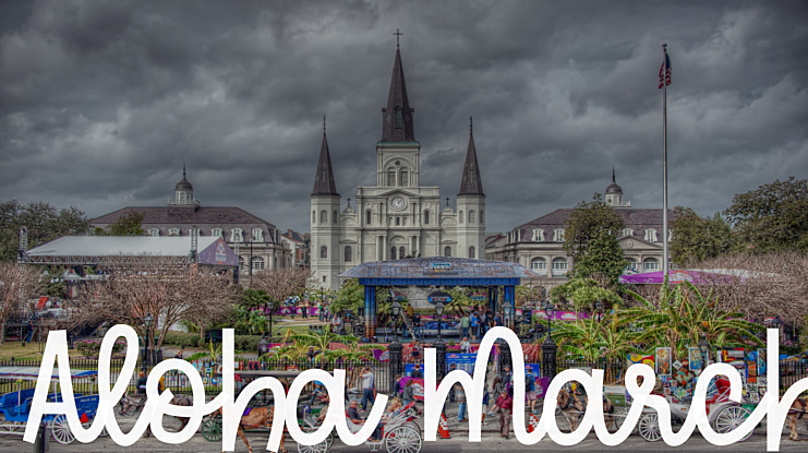 Aloha March Font