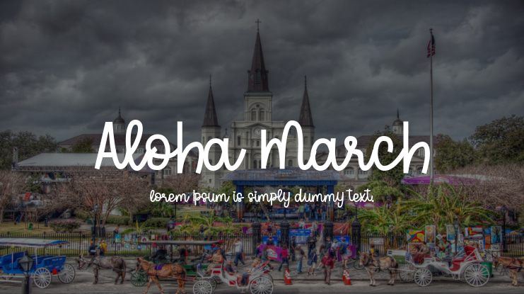 Aloha March Font