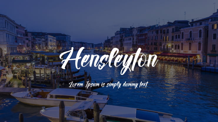 Hensleyton Font