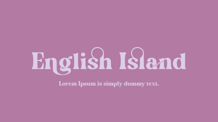 English Island Font