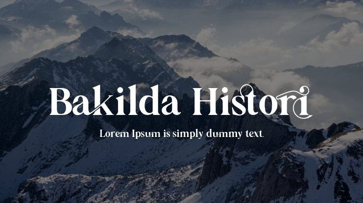 Bakilda Histori Font