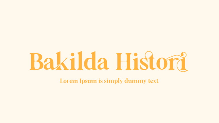 Bakilda Histori Font