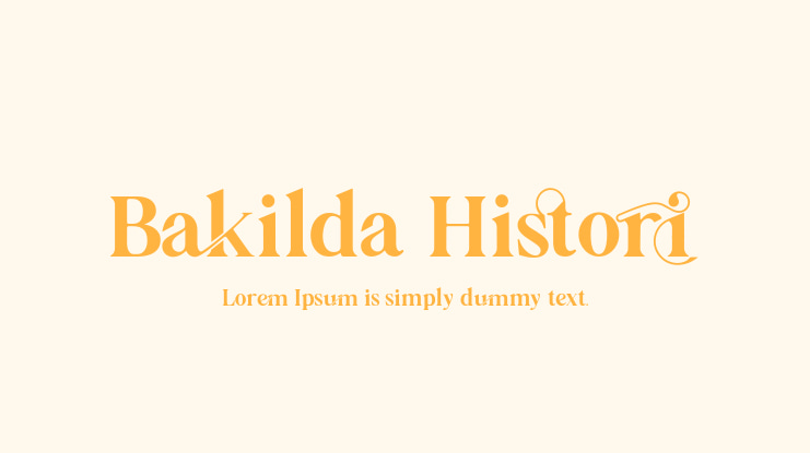 Bakilda Histori Font