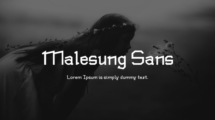 Malesung Sans Font
