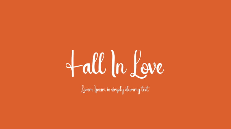 Fall In Love Font