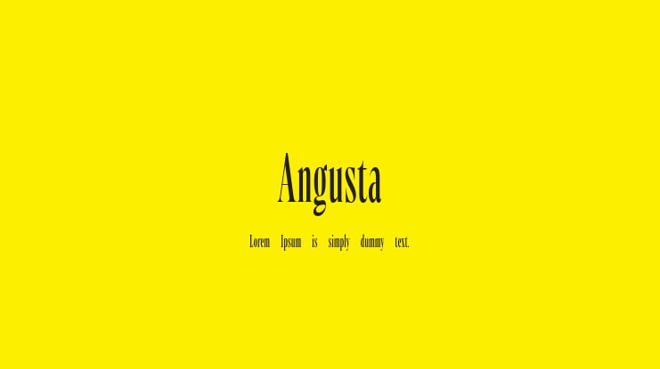 Angusta Font Family