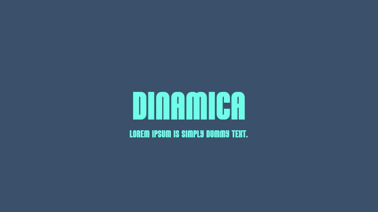 Dinamica Font