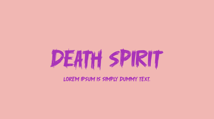 Death Spirit Font