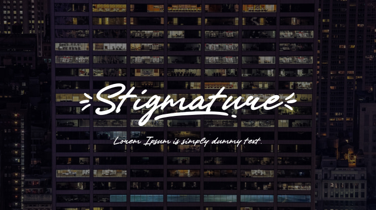 Stigmature Font