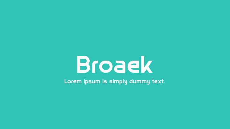 Broaek Font Family