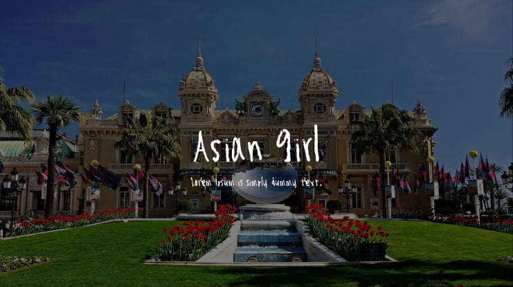 Asian Girl Font