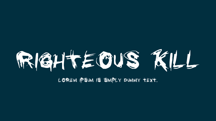Righteous Kill Font Family