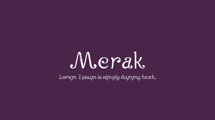 Merak Font