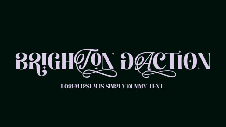Brighton Daction Font