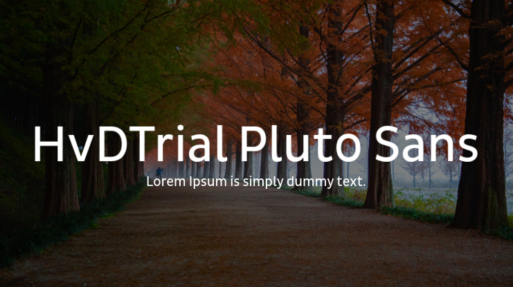 HvDTrial Pluto Sans Font Family