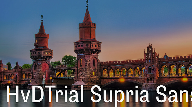 HvDTrial Supria Sans Font Family