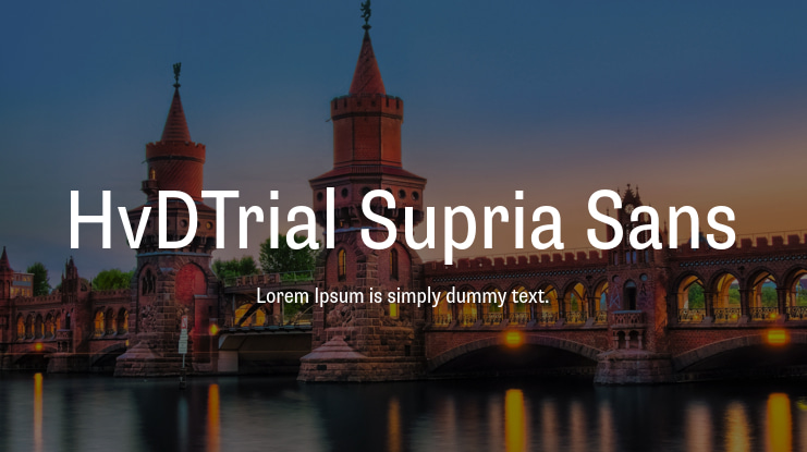 HvDTrial Supria Sans Font Family