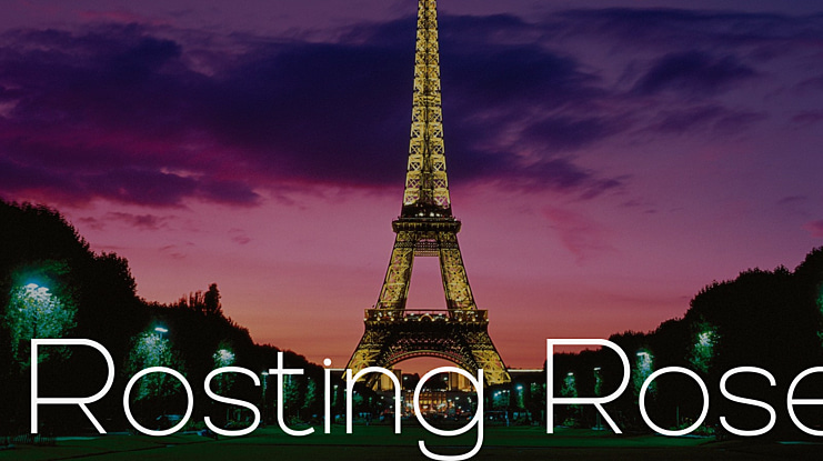 Rosting Rose Font