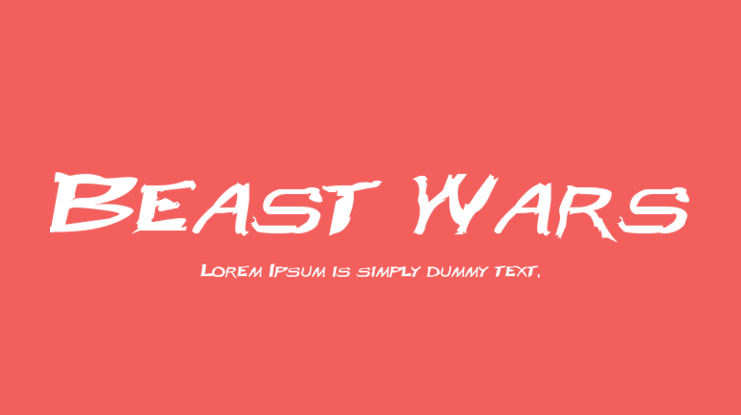 Beast Wars Font