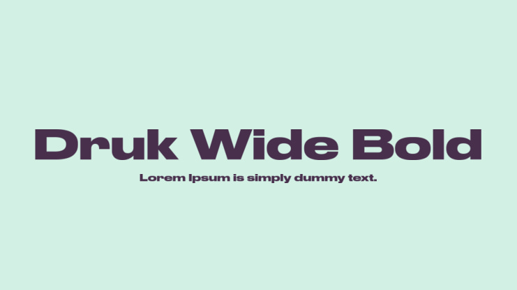 Druk Wide Bold Font