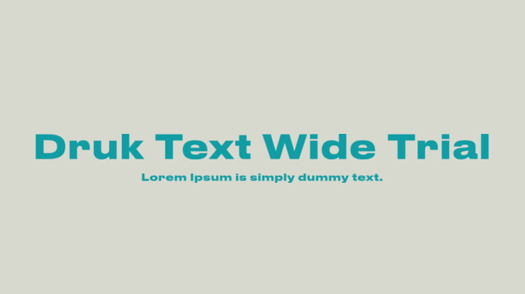 Druk Text Wide Trial Font Family