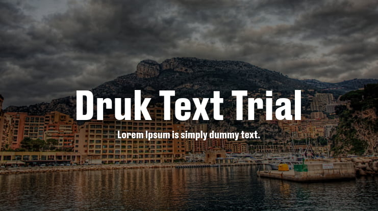 Druk Text Trial Font Family