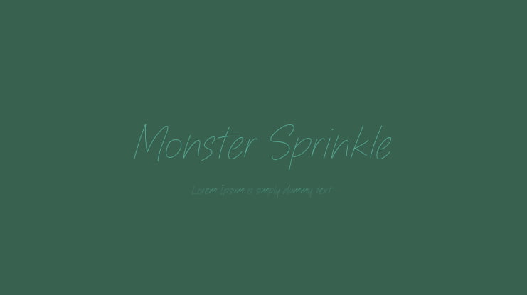 Monster Sprinkle Font