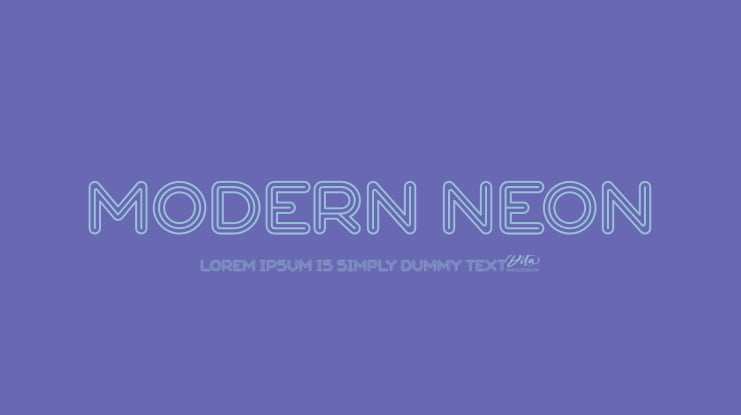 Modern Neon Font