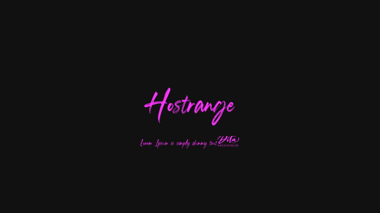Hostrange Font