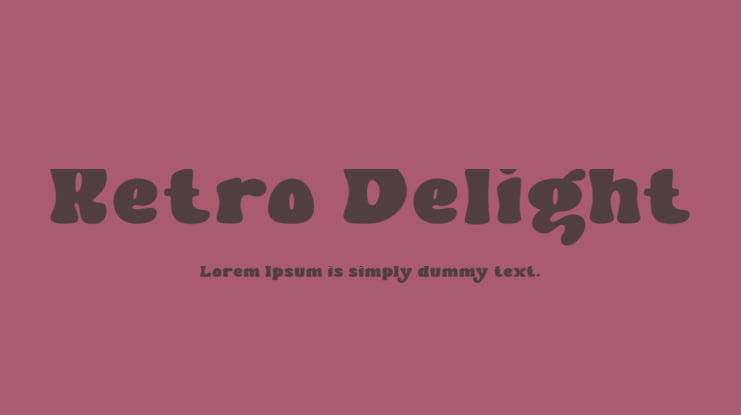 Retro Delight Font
