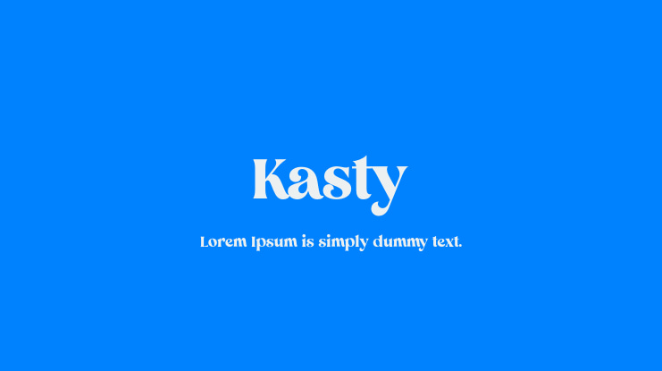 Kasty Font