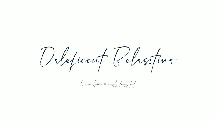 Daleficent Belasstina Font Family