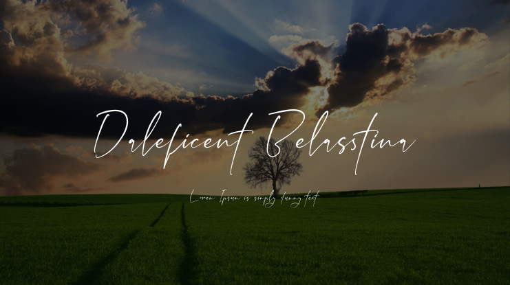 Daleficent Belasstina Font Family