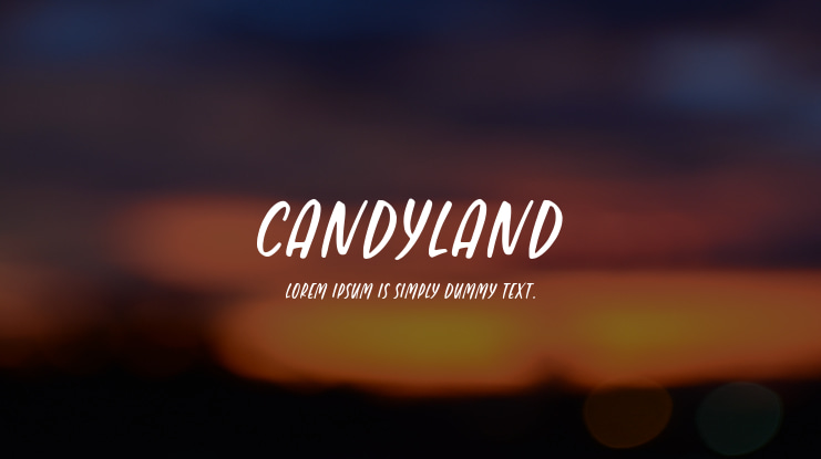 Candyland Font