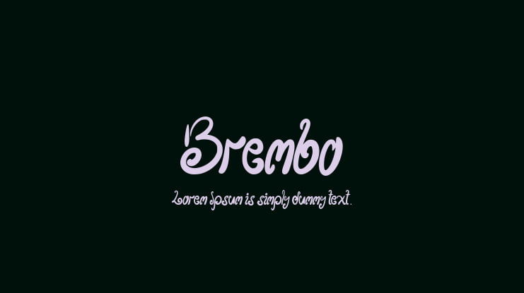Brembo Font Family