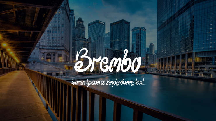 Brembo Font Family