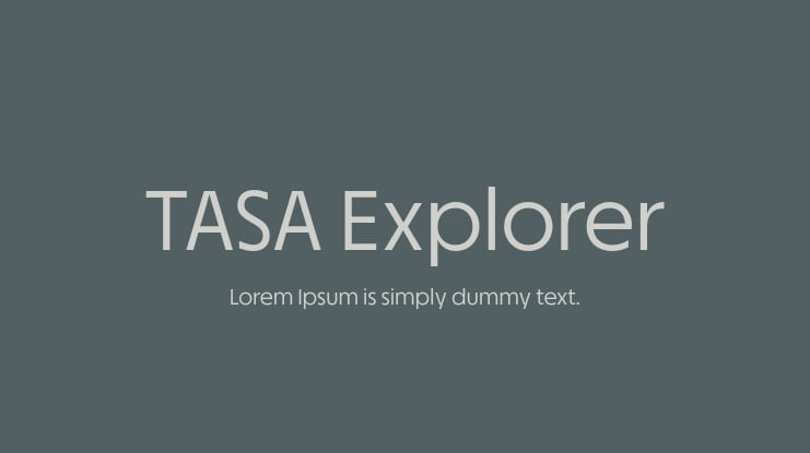TASA Explorer Font Family