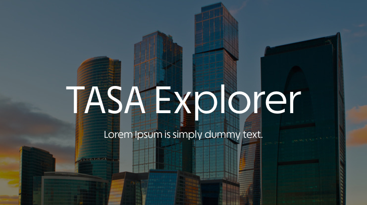 TASA Explorer Font Family