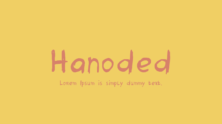 Hanoded Font