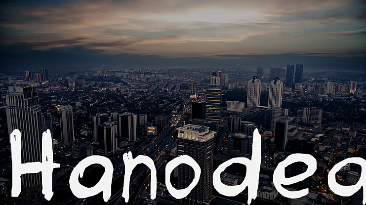 Hanoded Font