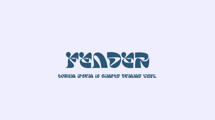 Fender Font
