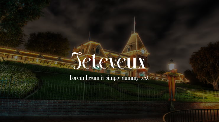 Jeteveux Font