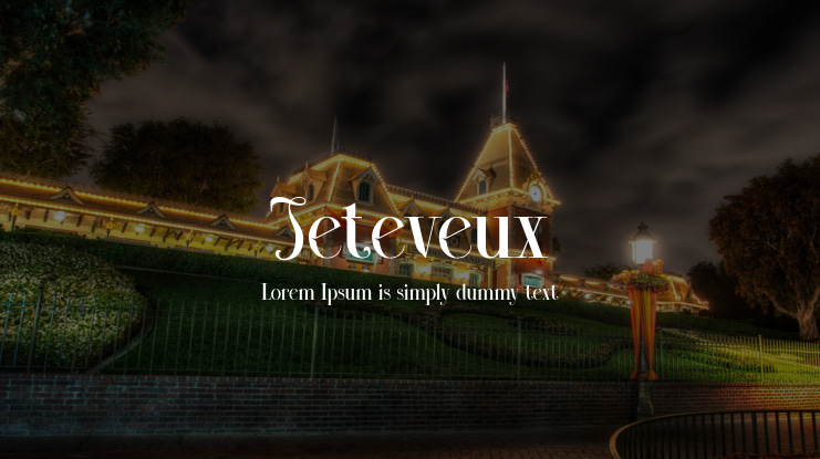 Jeteveux Font