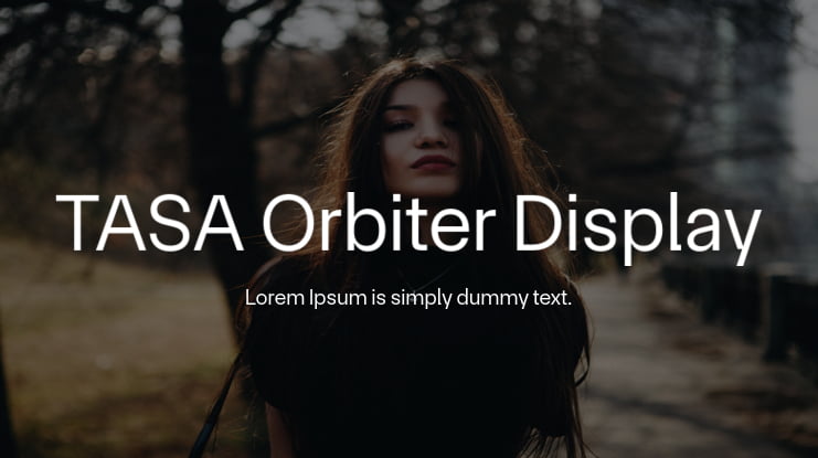 TASA Orbiter Display Font Family
